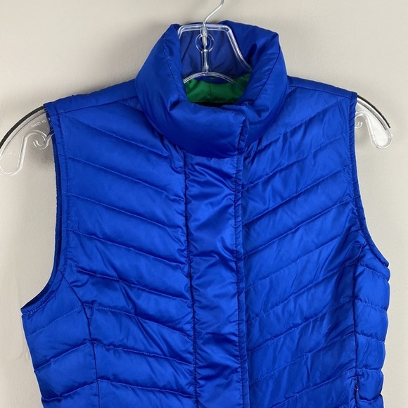 Talbots Blue Quilted Down Vest Size P - Picture 4 of 14
